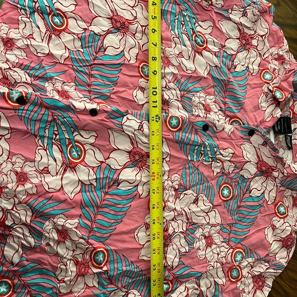 Floral Pink Men's Shirt - Picture 6 of 7